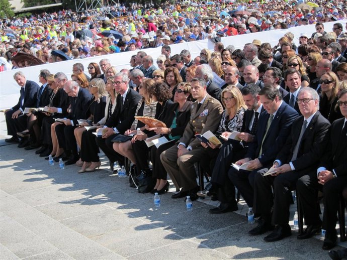 Autoridades políticas en la beatificación de 522 mártires, en Tarragona