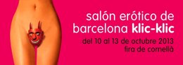 Cartel del Salón Erótico de Barcelona Klic-Klic 2013
