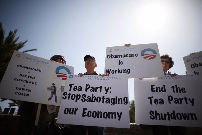 Tea Party protesta por shutdown