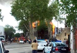 Incendio en La Boca