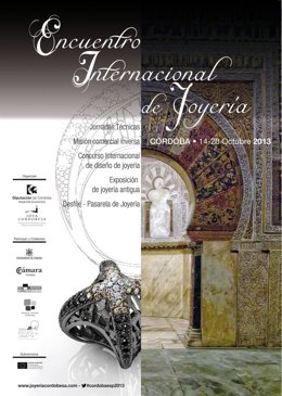 Cartel del encuentro internacional de Joyería en Córdoba