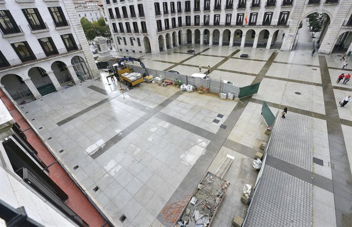 Obras del Centro Arqueológico de la Porticada, en Santander