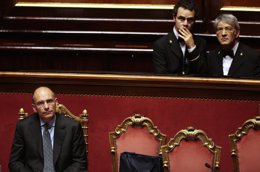 El primer ministro italiano Enrico Letta en el Senado