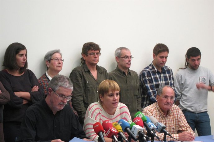 Adolfo Muñoz (ELA) y Ainhoa Etxaide (LAB)