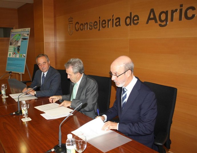 Cerdá, el gerente de Esamur y rector UPCT