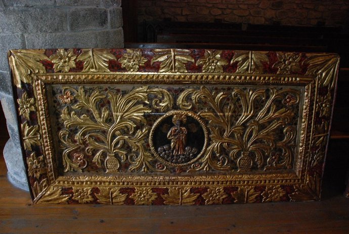 Una de las piezas recuperadas de la iglesia de Bossòst (Lleida)