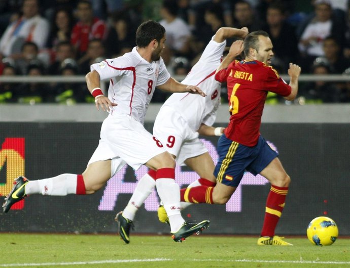 Andrés Iniesta en el Georgia - España