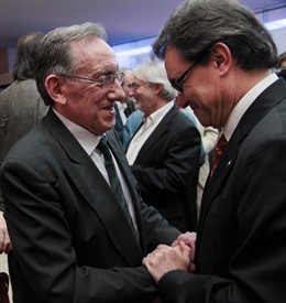 Max Canher y el presidente Artur Mas