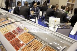 Encuentros entre compradores y proveedores en el anterior Seafood Barcelona