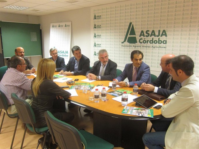 Reunión en Asaja con Carlos Rojas y José Antonio Nieto