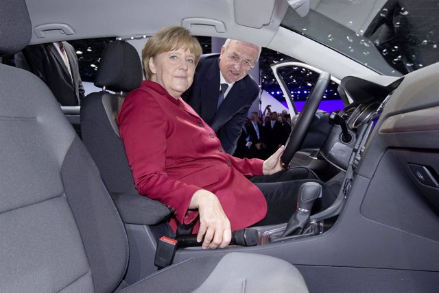 Angela Merkel y Martin Winterkorn