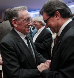 Max Canher y el presidente Artur Mas