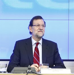 María Dolores de Cospedal y Mariano Rajoy en la Ejecutiva del PP