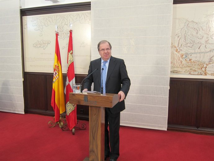 El presidente de la Junta, Juan Vicente Herrera