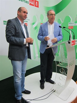 Conejo y Durán en la rueda de prensa