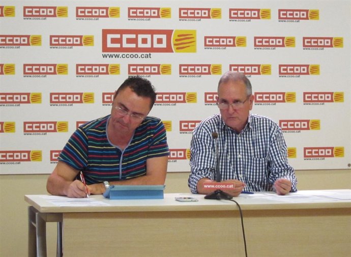G.López y M.García (Fed. De Comercio Hostelería y Turismo de CC.OO. Catalunya)