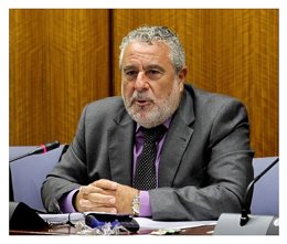 El subdirector de RTVA, Joaquín Durán, en su primera comparecencia en Parlamento