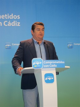 Antonio Sanz, presidente del PP de4 Cádiz