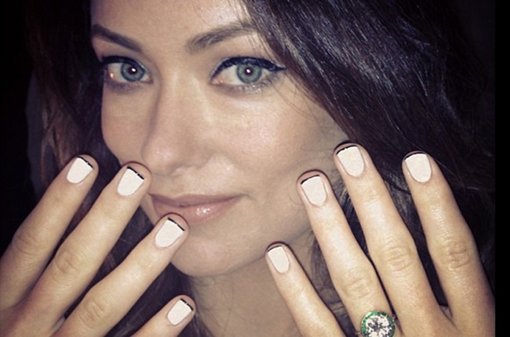 Manicura francesa de colores