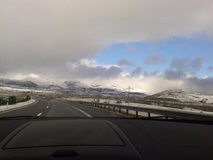 Nieve en Cantabria, carreteras