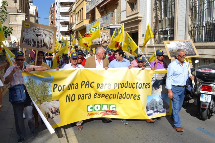 Manifestación de COAG por la reforma de la PAC