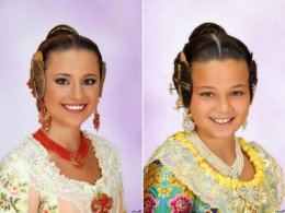 Carmen Sancho y Claudia Villodre, Falleras Mayores de Valencia de 2014.