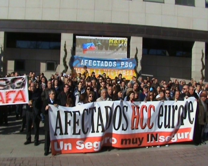 Concentración de afectados