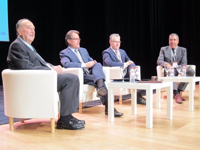 A.Pont, Artur Mas, P.Granados y A.Abelló 