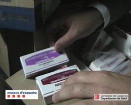 Medicamentos intervenidos en un almacén ilegal