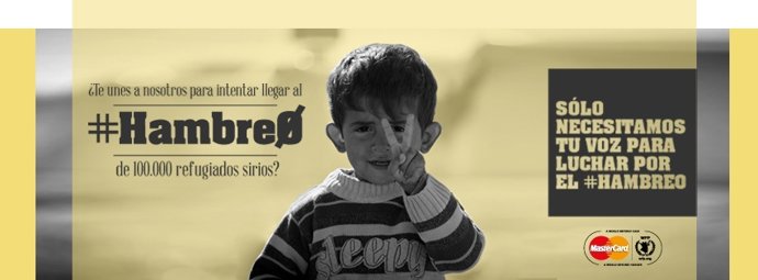 Campaña #HAMBRE0 de MasterCard y WFP