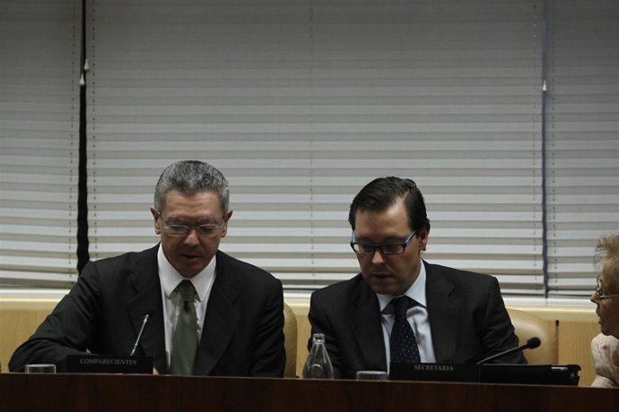 Gallardón, Aguirre, Ignacio González y Leguina en la Asamblea de Madrid
