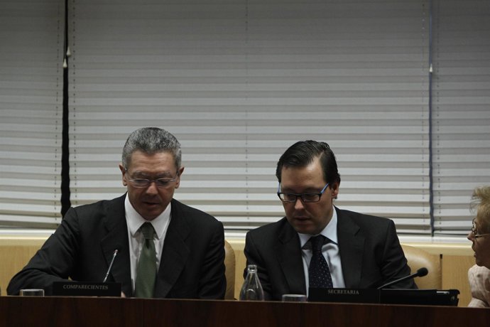 Gallardón, Aguirre, Ignacio González y Leguina en la Asamblea de Madrid