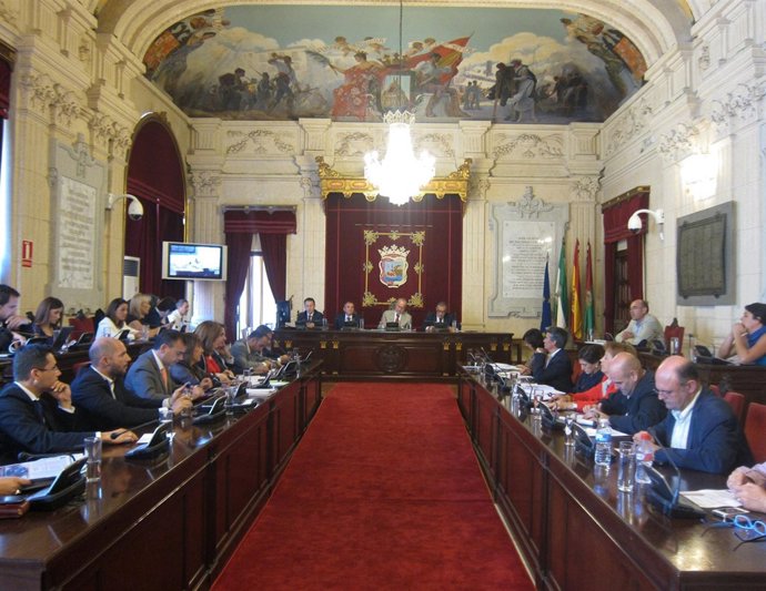 Pleno en el Ayuntamiento de Málaga