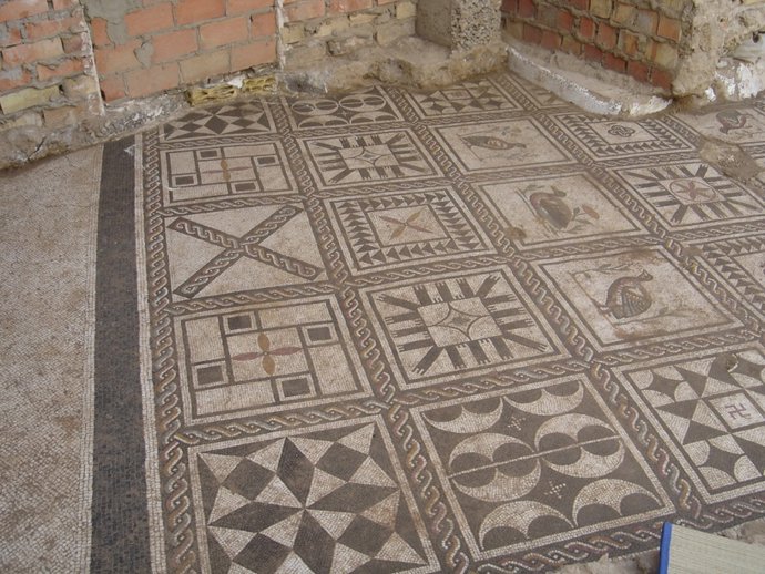 Uno de los mosaicos descubiertos.
