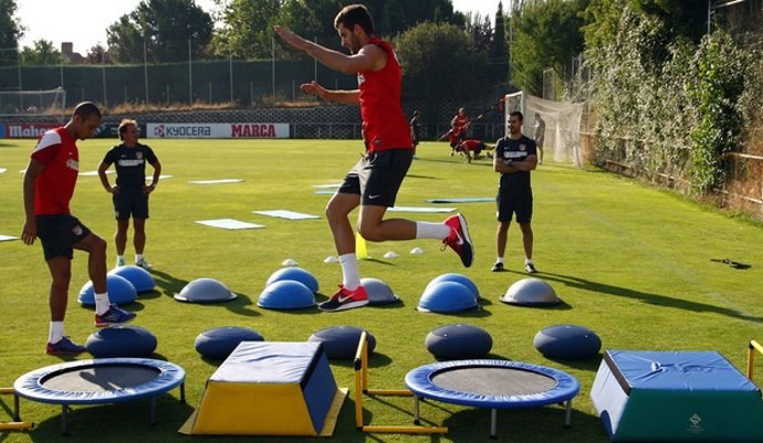 Leo Baptistao en un entrenamiento