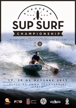 Cartel del Campeonato Europeo de SUP Surfing