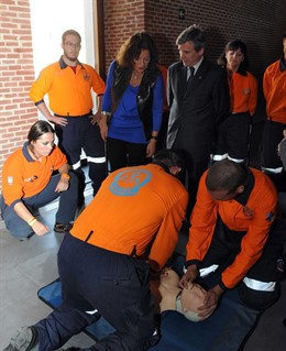 Voluntarios del SAMUR talleres                