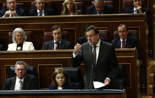 Mariano Rajoy, en el Pleno del Congreso