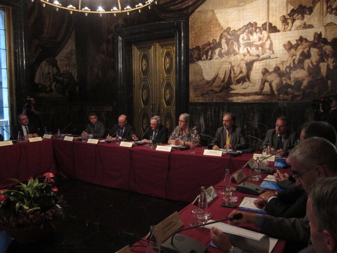 Reunión del comité territorial de los JJ.OO, presidida por X.Trias