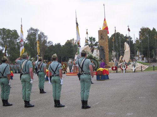 Funeral por lo tres suboficiales fallecidos en la base de la Legión