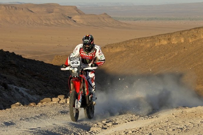 Joan Barreda en el Rally de Marruecos