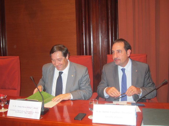 Los consellers Josep Maria Pelegrí y Ramon Espadaler