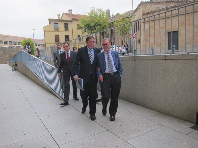 Sáez Aguado llega al Palacio de Congresos de Salamanca