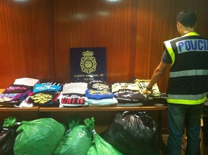 Material intervido por la Policía en Benidorm