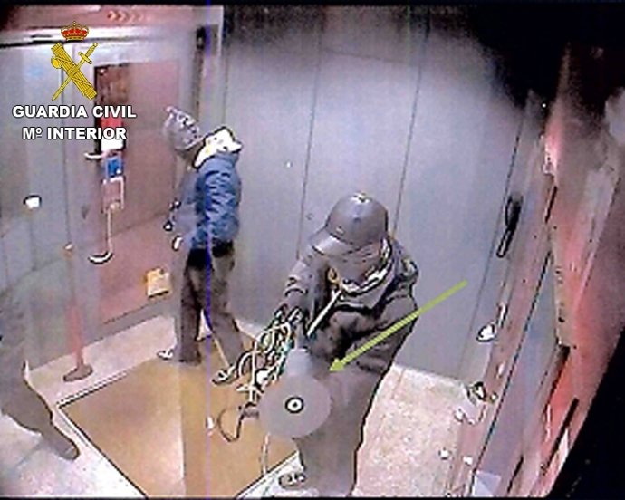 Imagen de uno de los robos esclarecidos en la operación 'Falcata'