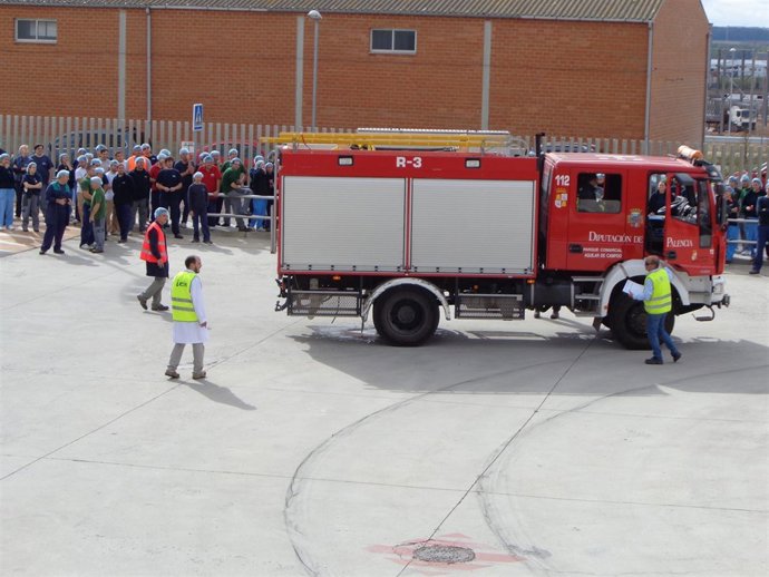 Una imagen del simulacro