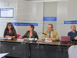 Margarita Fuente, Celia Gómez, Bruno Bárcena y Miguel Prieto