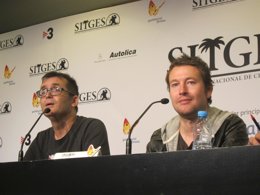 Àngel Sala (dtor.Festival Sitges) Leigh Whannell (guion. 'Insidious: Chapter 2')