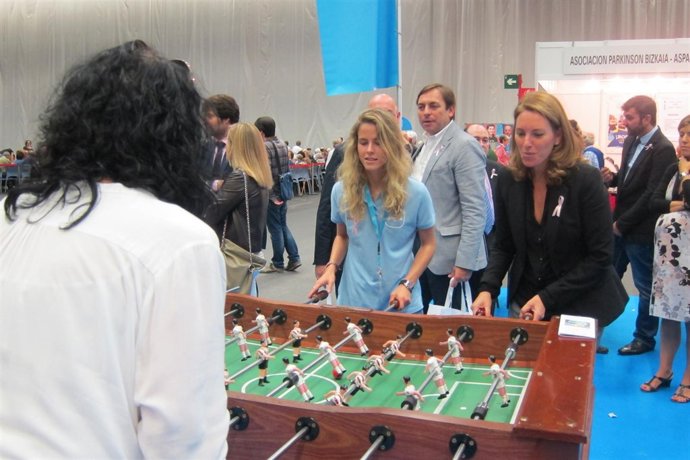 Arantza Quiroga en la inauguración de la Feria Nagusi