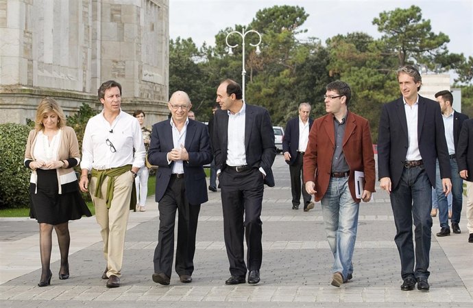 Diego junto a Floriano y Montoro